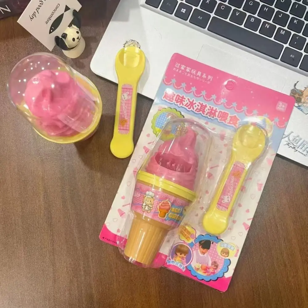아이스크림 피딩 세트 역할 놀이 시뮬레이션 음식 피딩 장난감 조기 교육 장식품 모델 놀이집 장난감