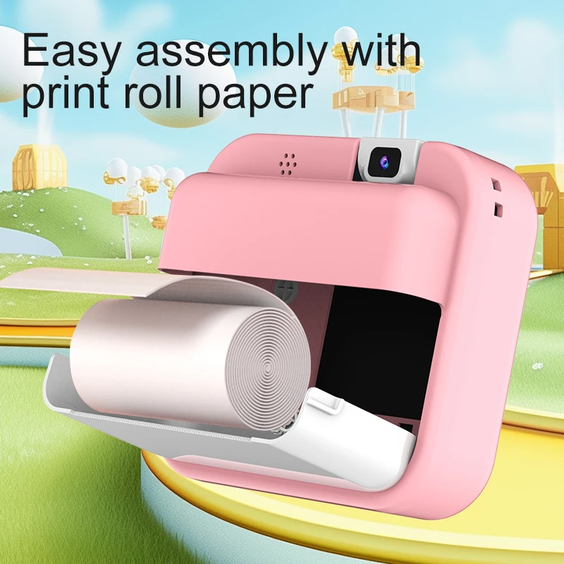 

1080P HD Video Instant Printing Camera Photography Digital Children Camera Recording Beautiful Moments With Kids/ 32GB Card