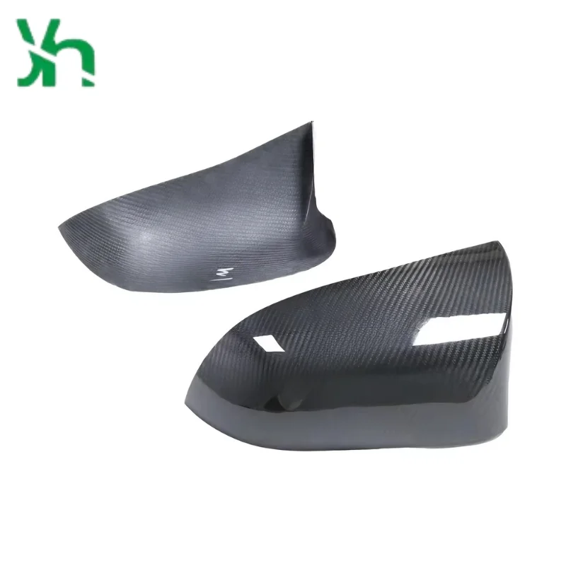 مرآة جانبية من ألياف الكربون الجافة لسيارات BMW X5M X6M F85 F86 (2015-2019) غطاء من ألياف الكربون ملحقات خارجية #2