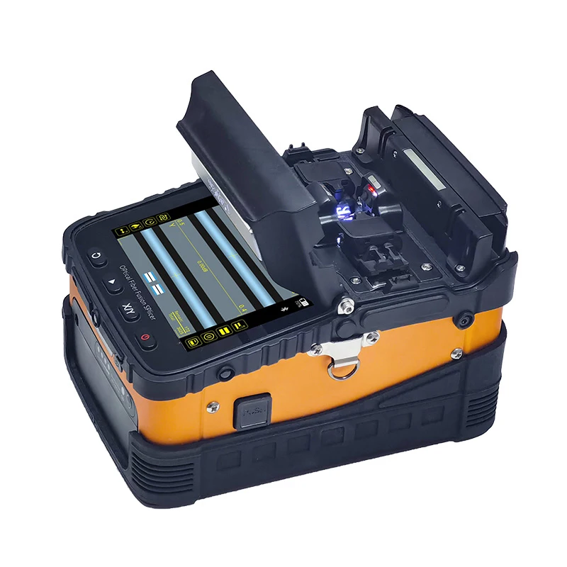 AI-5 pro Fully Automatic 6 Motors 6s Splicing Optical Fusion Splicer FTTH Network Compatible Fiber Optic Welding Machine