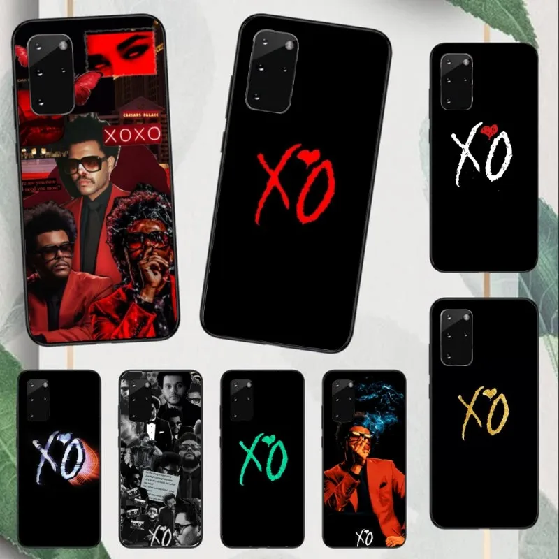 Weekend XO Mobile Cell Phone Case for Samsung Note 9 10 20 Plus Pro Ultra J6 J5 J7 J8 Black Soft Phone Cover Funda