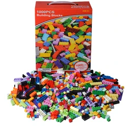 250/ 500/1000 PCS Building Block Creative Educational Construction Bulk DIY Building Blocks Toy For Children's Birthday Gift