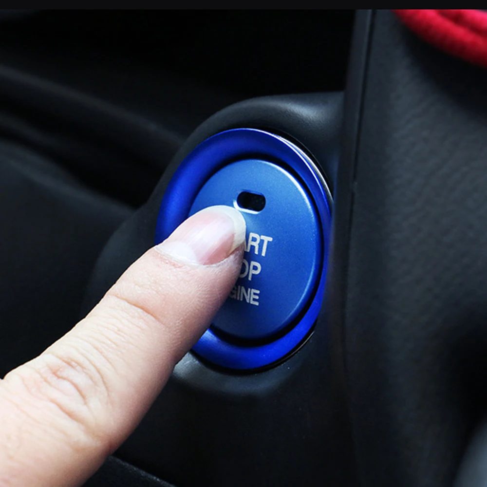 Car Styling Engine Ignition Start Stop Ring Cover Trim For Mazda CX5 CX3 CX4 Cx-3 3 6 Axela Atenza Start Stop Button Rings Cover