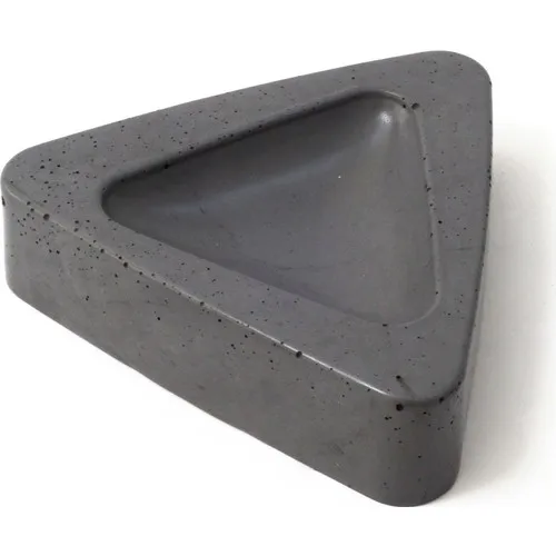 Pablofi Triangle Ashtray Dark Gray, Concrete Ash Tray, Decorative Ashtray