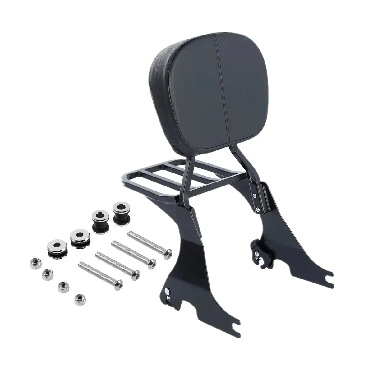 Motorcycle Low Sissy Bar Backrest Luggage Docking Kit For Harley Sportster 883 1200 2004-2023