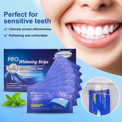 Teeth Stickers White Tooth Bleaching Gel Teeth Whitening Strips Clean Teeth Yellow Smoke Stains Tea Stains Oral Hygiene Care