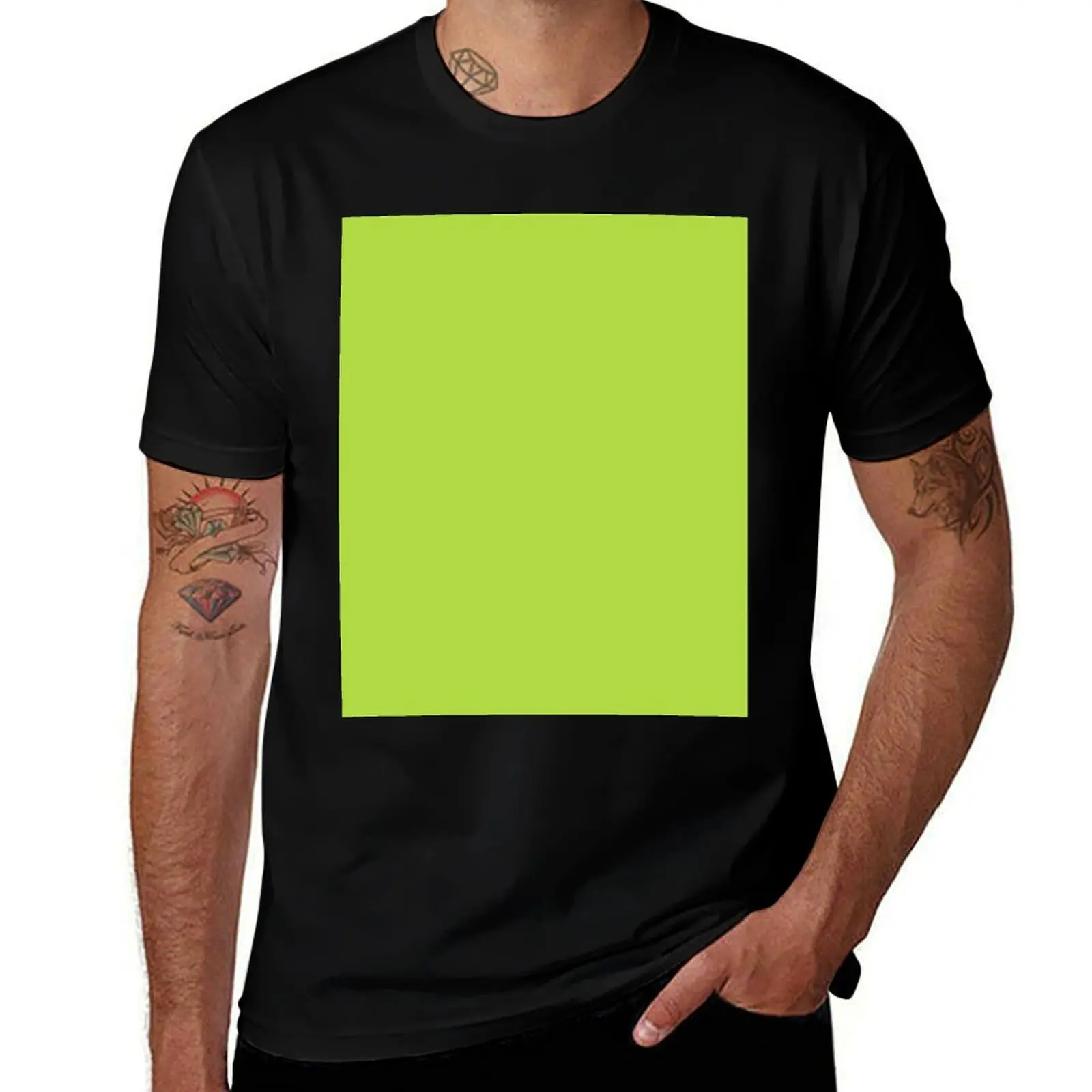 Kiwi Green, Plain Green, Solid Green T-Shirt shirts graphic blanks plain outfits for men