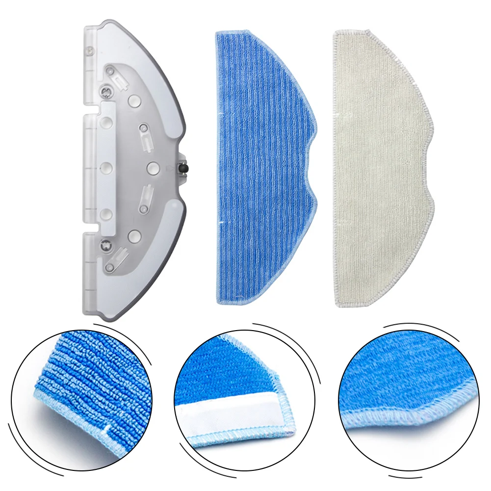 Uchwyt na mopa z tworzywa sztucznego i mikrofibry, bezpieczne mocowanie ściereczek do mopa do robota sprzątającego X-PLORER SERIE 75 S+, części zamienne i akcesoria.