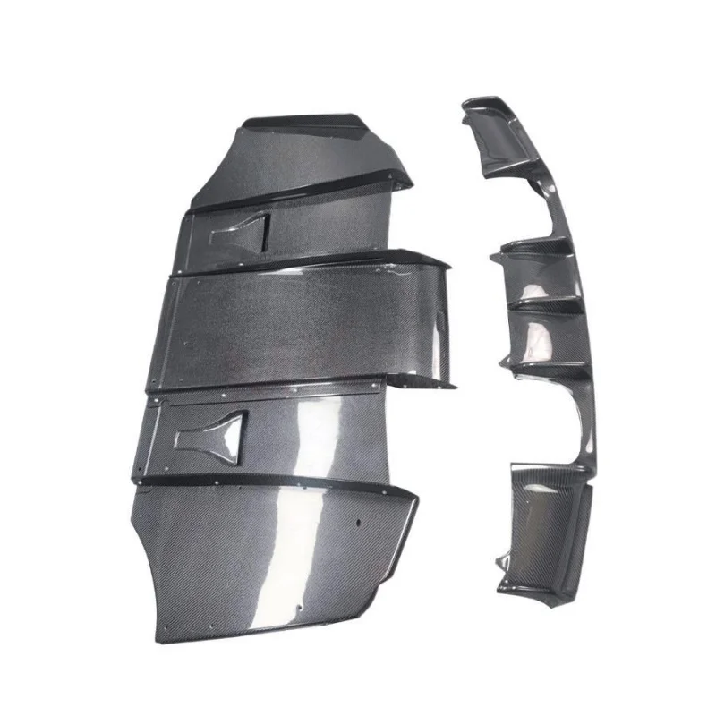 مناسبة لسيارات BMW 3 Series E92 E93 ألياف الكربون VS نمط الذيل الخلفي الشفاه الديكور جزء 2007-2013