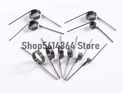 10Pcs 0.3 0.4 0.5mm 304 Stainless Steel Small V Shaped Coil Torsion Spring 90 135 175 180 degree