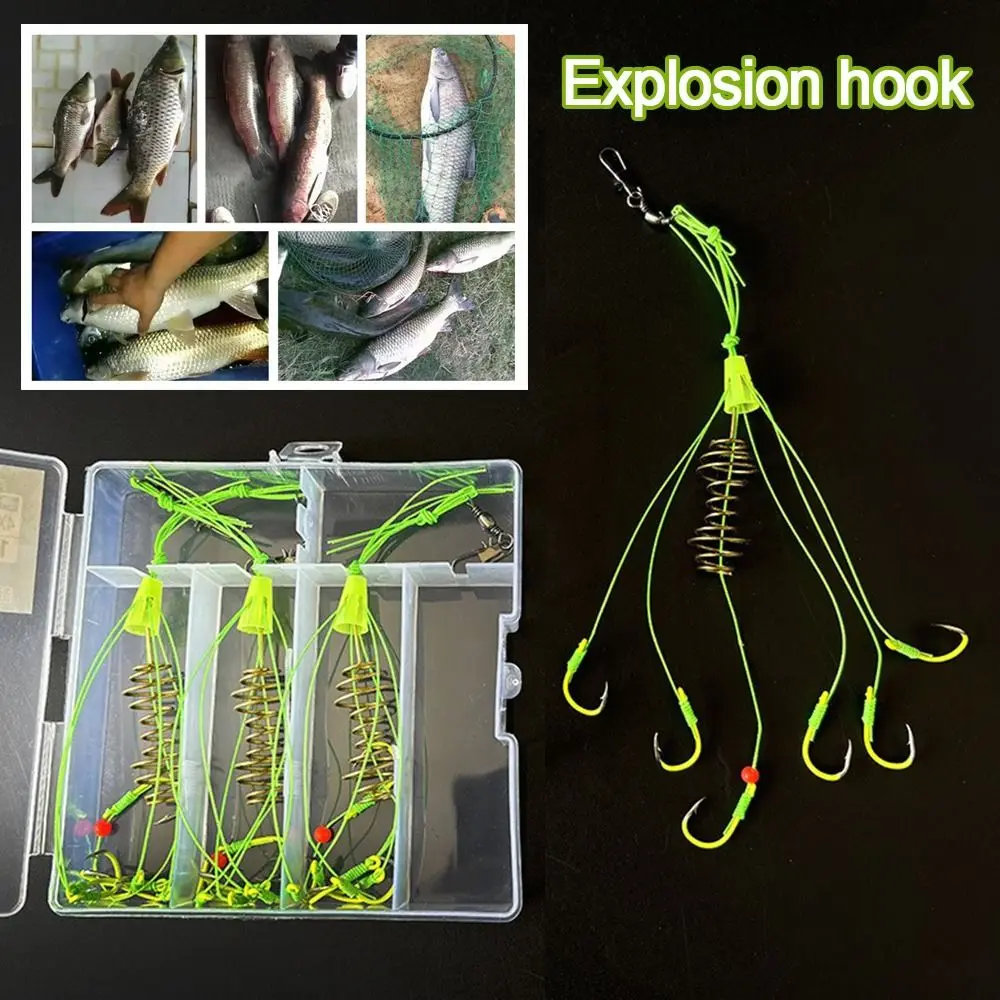 Hot Carbon Steel Bait Fishhooks Hanging Tackle Method Leader Fishing Flap hook Stainless Steel Feeder hook Fishing