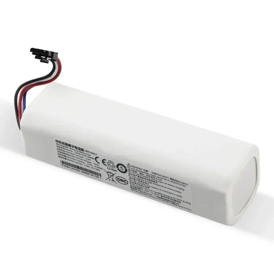 Replacement Battery 14.4V 5200mAh P2008-4S2P-MMBK For Xiaomi Mijia Mi Sweeping Mopping Robot Vacuum Cleaner 1T STYTJ02ZHM