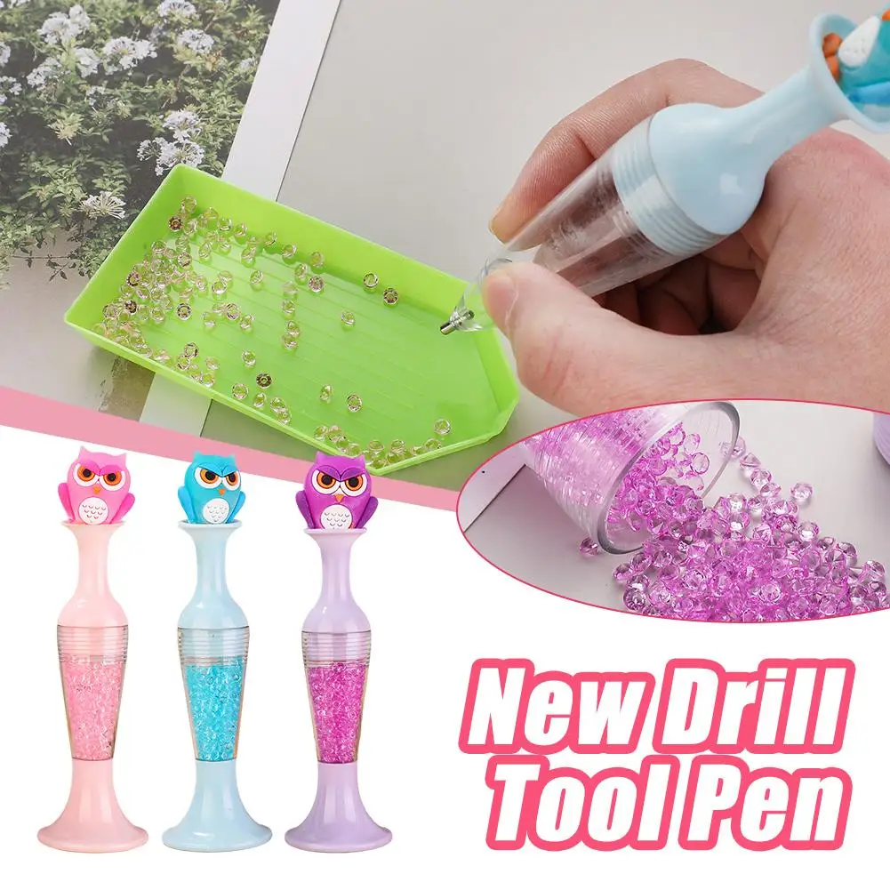 

Painting Point Drill Pen Diamond DIY Mosaic Crystal Pen Accessories Tools Embroidery Cross Vase Stitch Mini N0A2