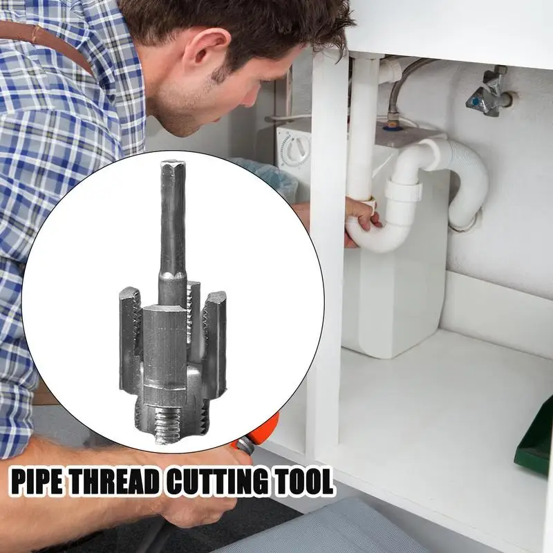 Pipe Threading Tool For Electric Drill Electric Drill Internal External Threader Maker Precise Sturdy Plumbing Repair Solution