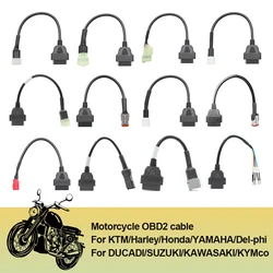 Dla KTM OBD2 złącze motocykl motocykl dla YAMAHA dla HONDA Moto dla Ducati OBD 2 przedłużacz kabla narzędzia diagnostyczne