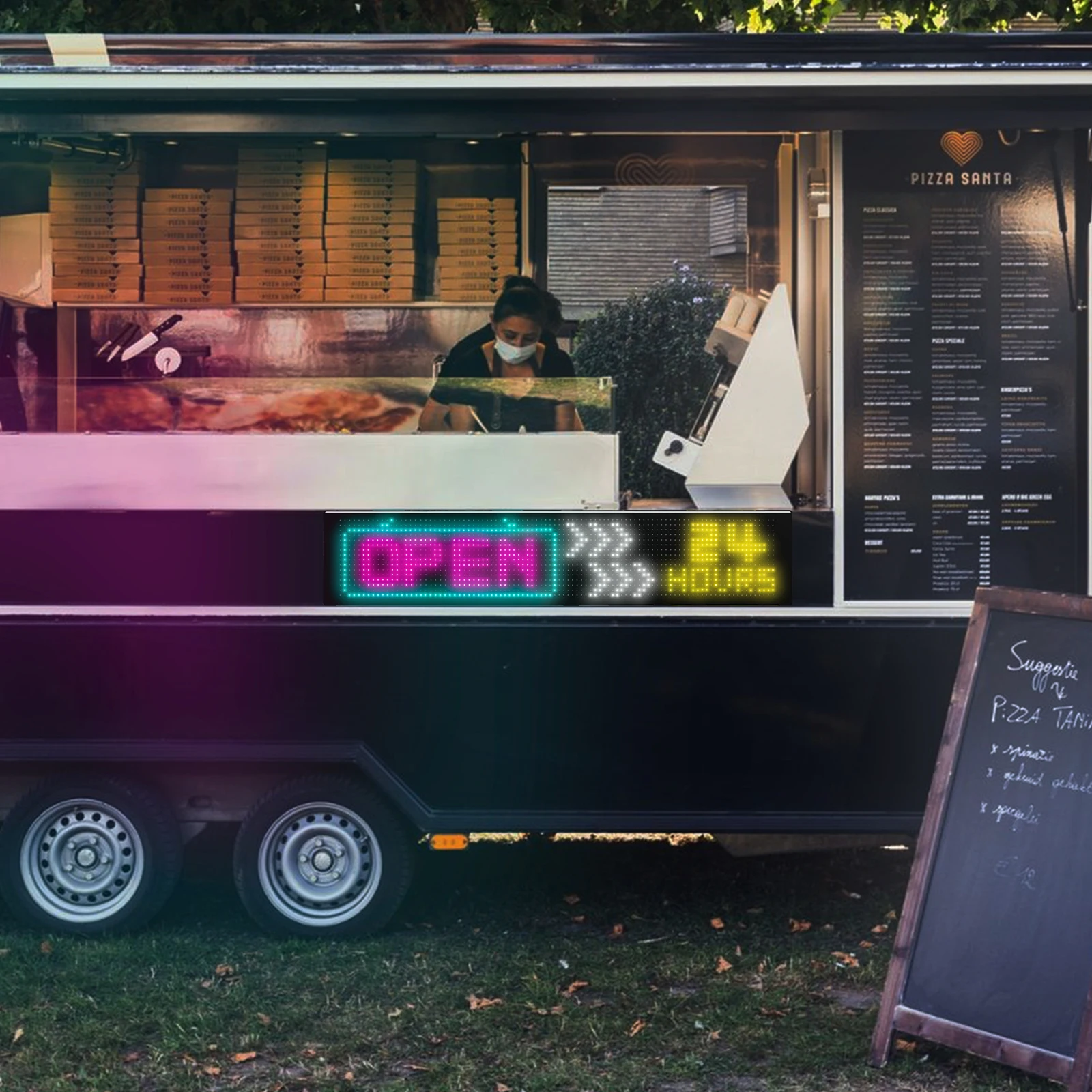 Flexible LED Matrix Pixel Panel Car Eyes and Truck Eyes Flexible USB 5V Led Display Screen Text Animation Bluetooth App Control