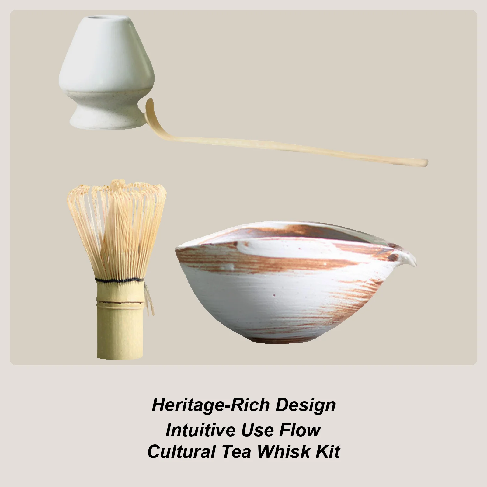 

Tea Whisk Kit 4-piece Whisk Accessories For Ceremony Traditional Tea Ceremony Kit For Bar Catering Coffee Breakfast Latte Drinks