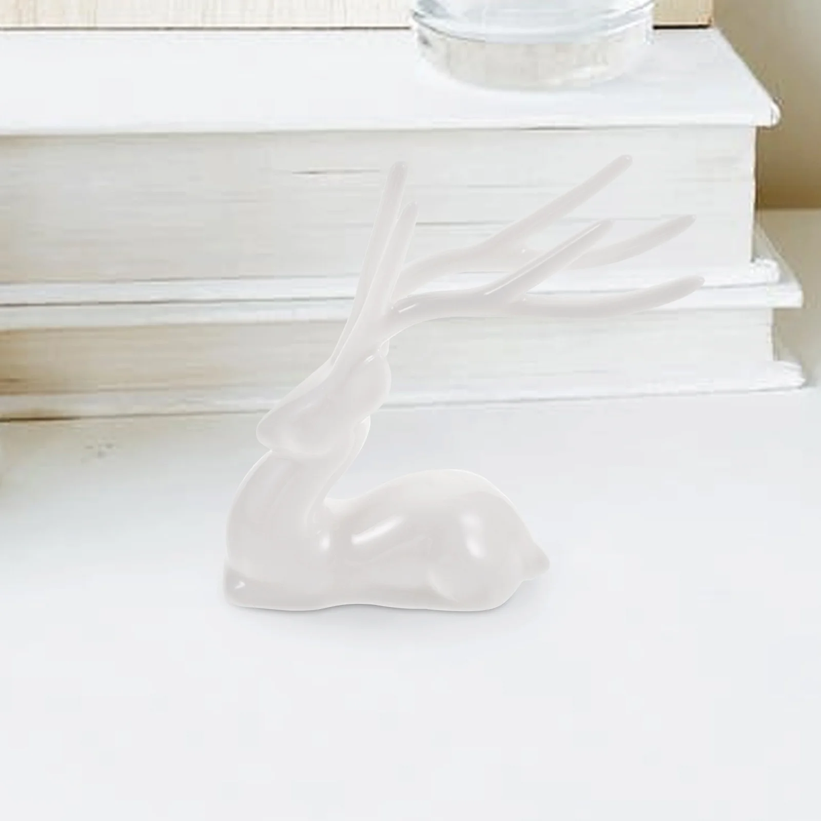 

Ceramic Craft Elk Statue Small Stable Bottom Elk Home Decor Reindeer Christmas Indoor Decoration Reindeer Christmas Decoration