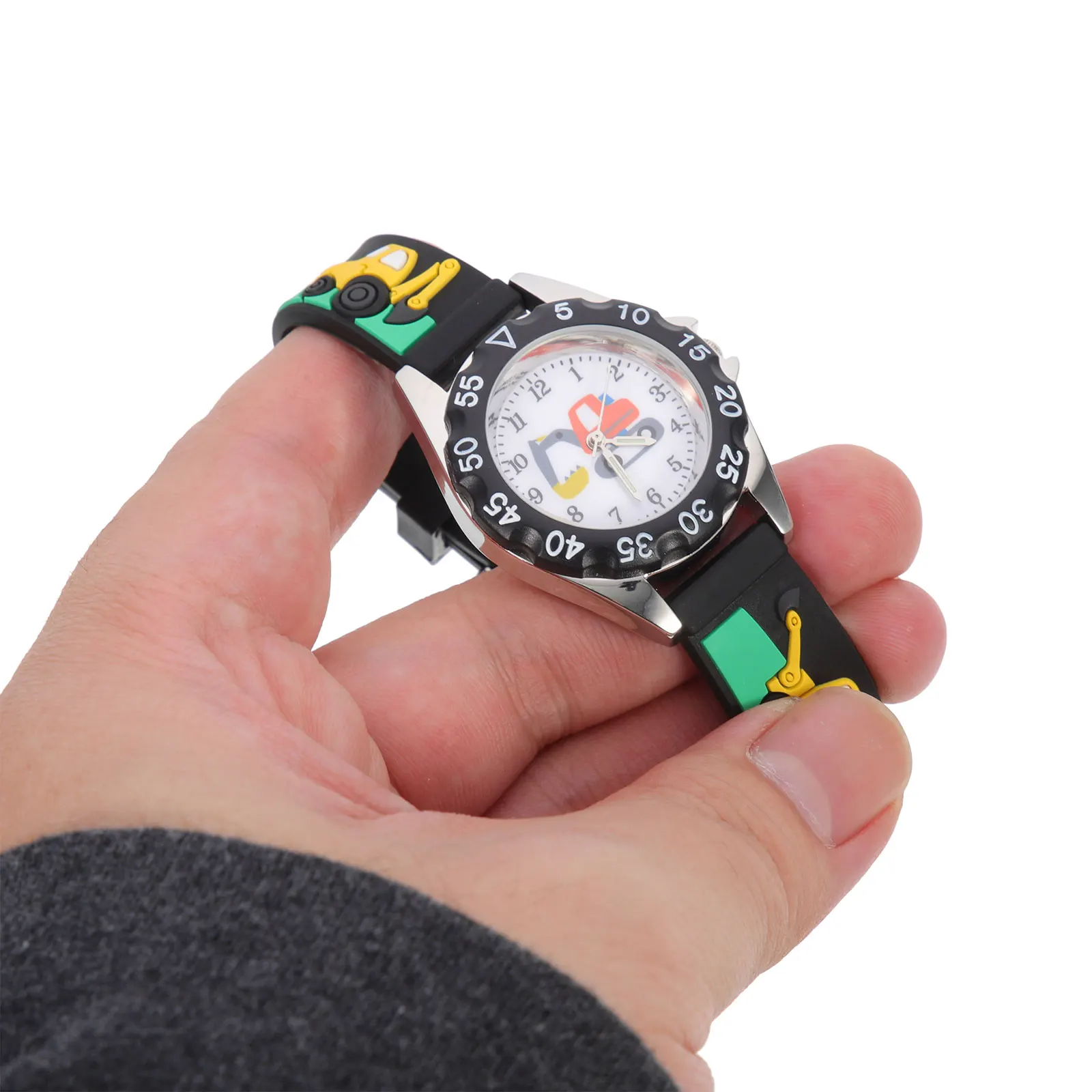 Quartz horloge Lichtgewicht cartoonpolshorloge voor verstelbare riem voor studenten