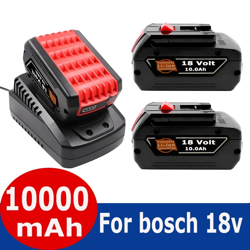 

18V 10.0A Rechargeable Li-ion Battery For Bosch 18V Power tool Backup 10000mah Portable Replacement BAT609 Indicator light