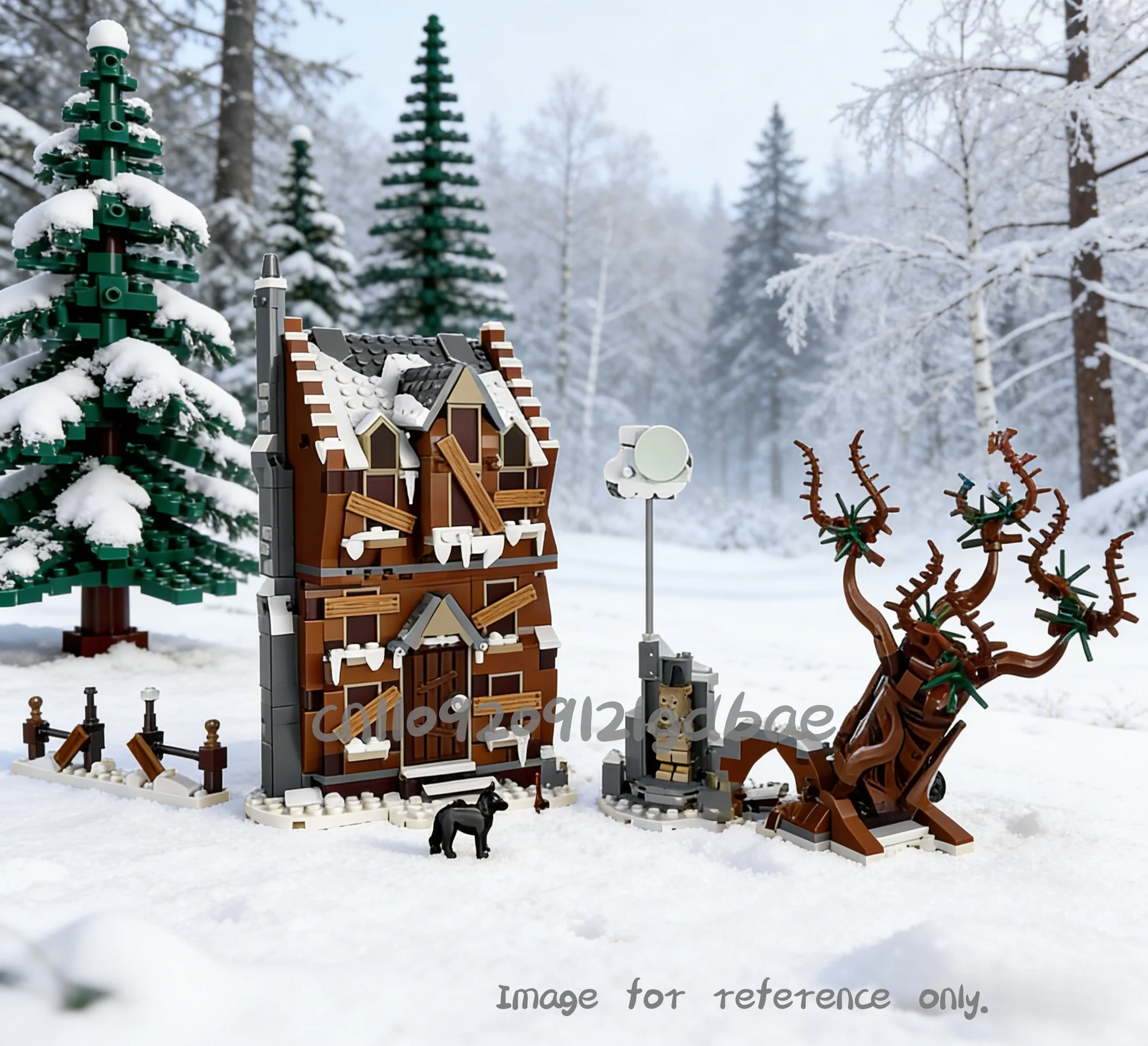 

Creative MOC Building Set Screaming Hut Whomping Willow Model Magic Movie DIY Assembly Toy Birthday Christmas Gift