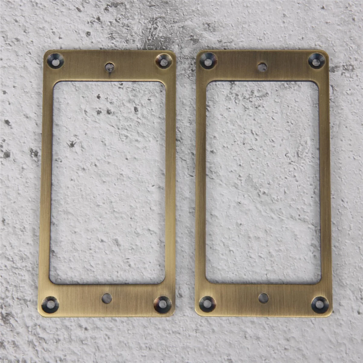 2Pcs Humbucker Pickup Frame, Mounting Ring Cover Frame for Electric Guitar, Brass Metal