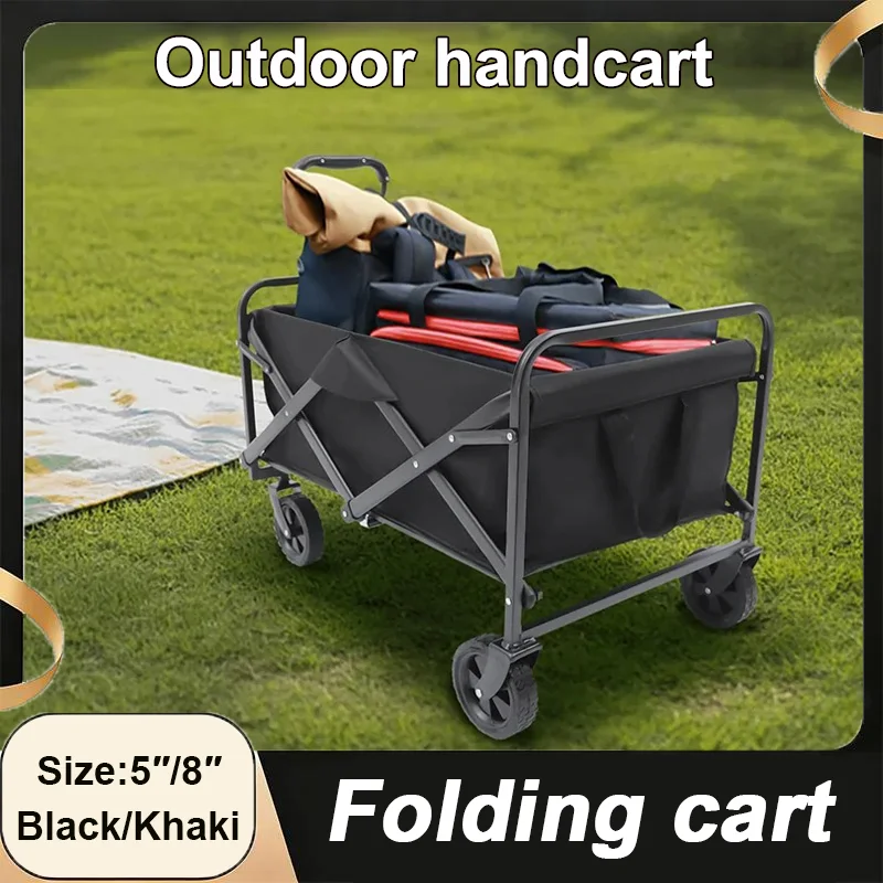 

Portable Trolley Garden car Camping cart Shopping cart Folding car Hauler Outdoor Collapsible Folding Utility Beach cart Wagon