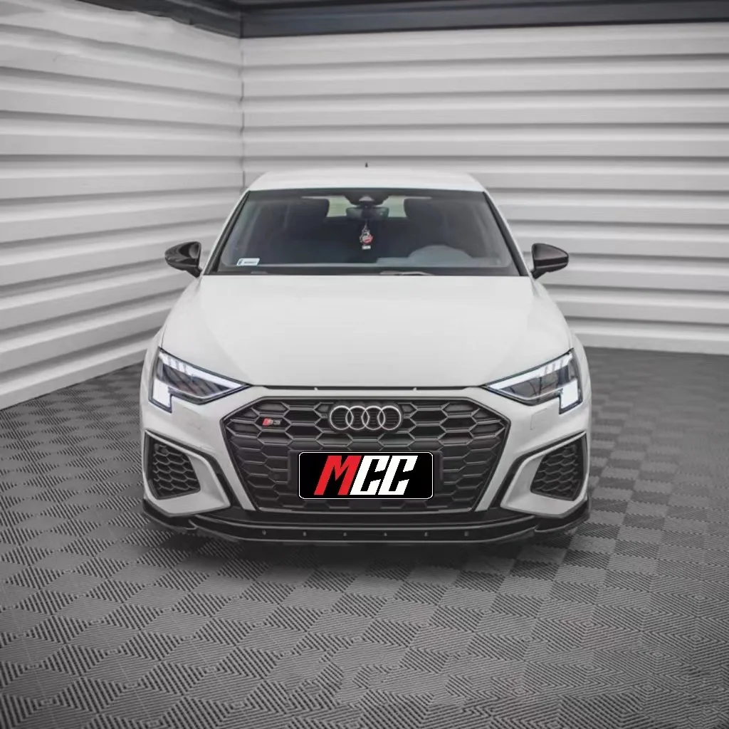 Suitable for 21-24 models of Audi A3/S3 with front shovel, two box, three box modification and upgrade overseas MAX front lip