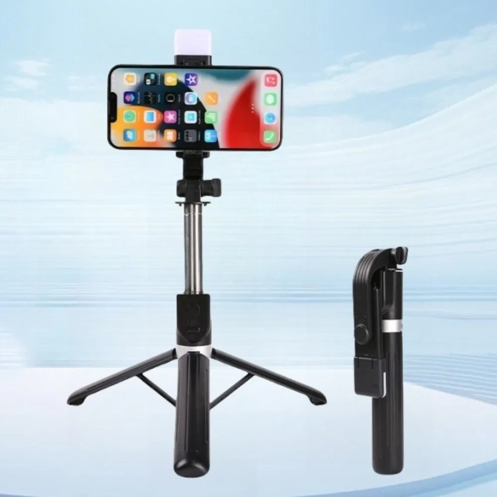 

With LED Lamp Telescopic Selfie Stick 1.7m Handheld Bluetooth Selfie Stick Portable Lightweight Selfie Stick Tripod Travel