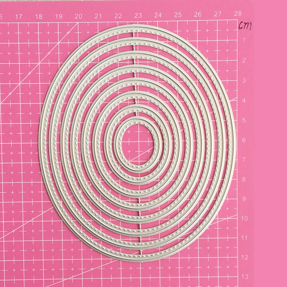 Ellipse oval circles  Metal Cutting Dies for Scrapbooking Paper gift Card Making DIY Album craft Die Cut