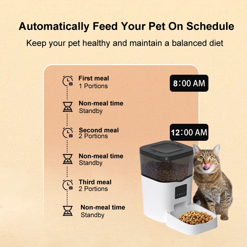 Pets supplies top seller microchip time wifi remote cat dispenser wholesale smart automatic dog pet food feeder