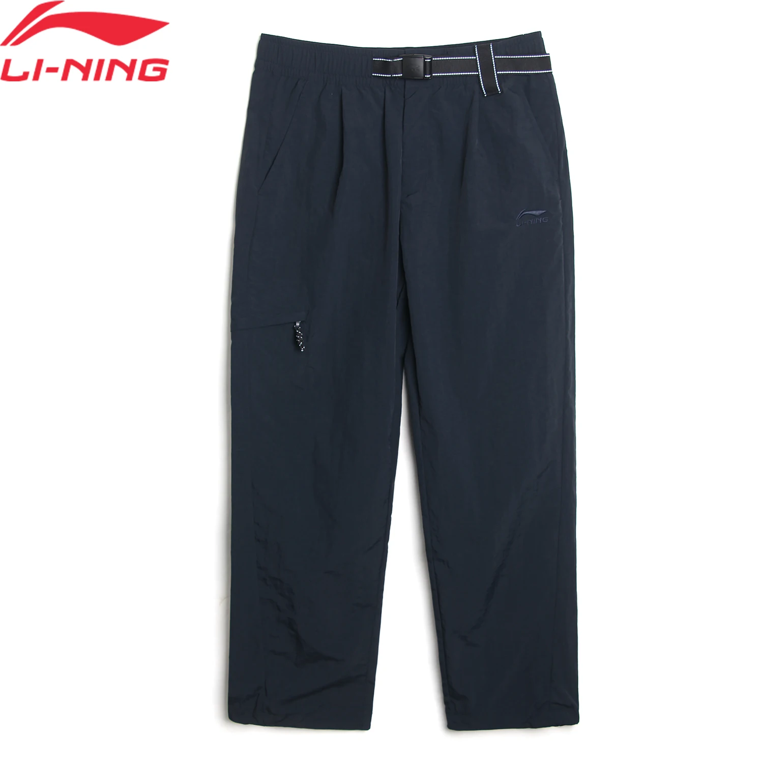 Li-Ning Men's Sports Style Pants 100%Polyamide Regular Fit Comfortable Adjustable Waist LiNing Sweatpants AYKVA89