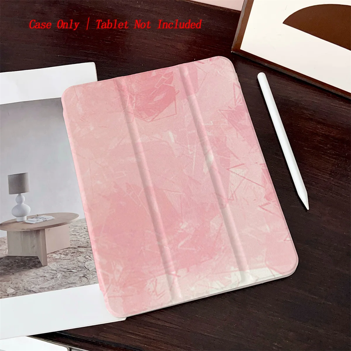

Trendy Pastel Pink Pattern iPad Cover For Apple iPad 10th Gen Pro 11 Air 4 Mini 6 Protective Case