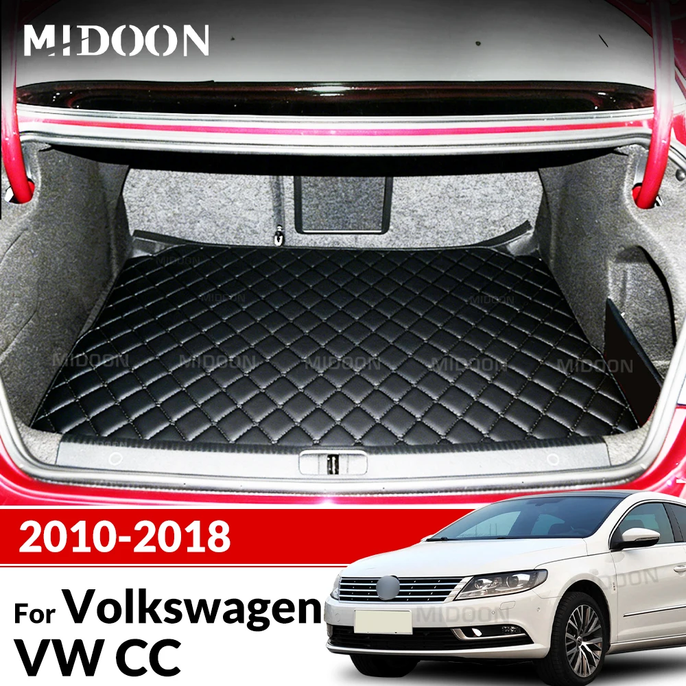 Kofferraum Matte Für VOLKSWAGEN VW CC 2010 2011 2012 2013 2014 2015 2016 2017 2018 Custom Auto Zubehör Auto Innen Dekoration