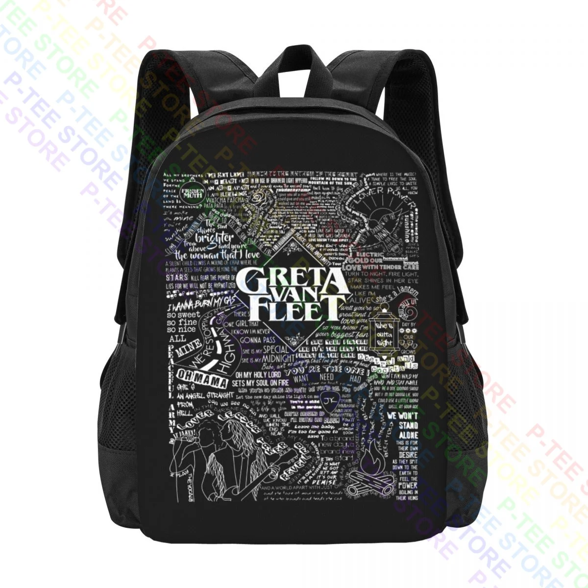 Greta Van Fleet Strange Horizons Tour 2021 P-735Backpack Large Capacity Backpack Storage Bag