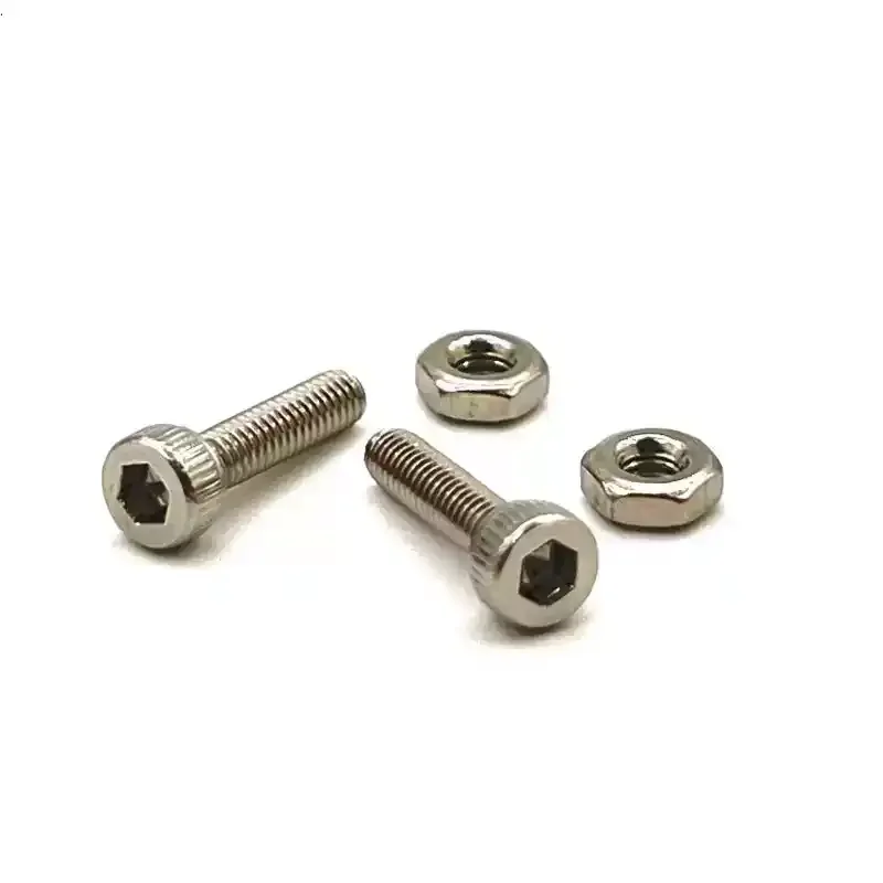 Vinyl Record Player Head Bracket Mounting Screw, Stainless Steel Nut Hexagonal Nut Screw Cap M2.5 * 10