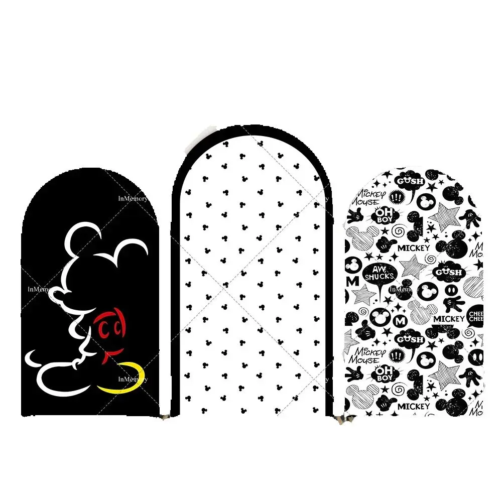 

Vintage Comic Mickey Mouse Birthday Arch Wall Panels Cover Boy Baby Shower Chiara Backdrops Party Supplies Banner 2-Sided