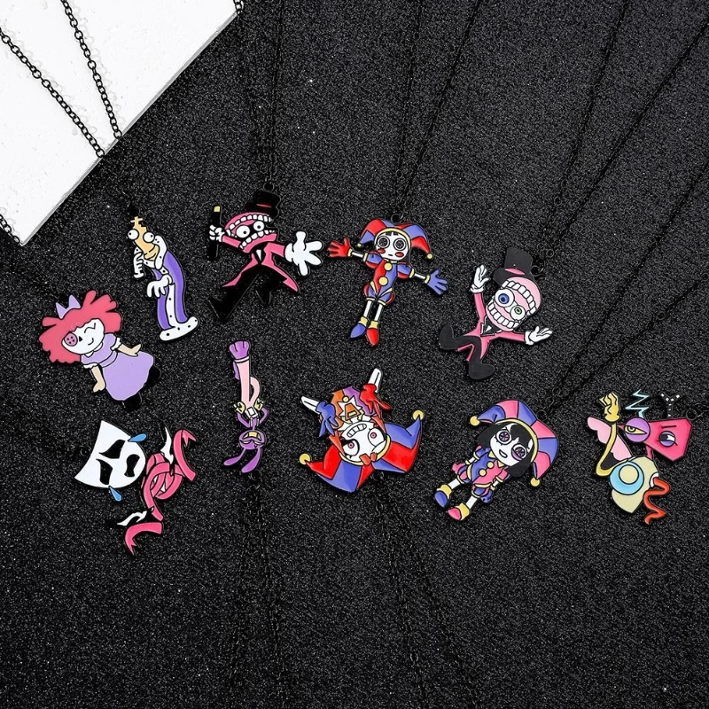 Magical Number Circus series cartoon anime merchandise pendant, creative and cute metal necklace accessory with a premium feel