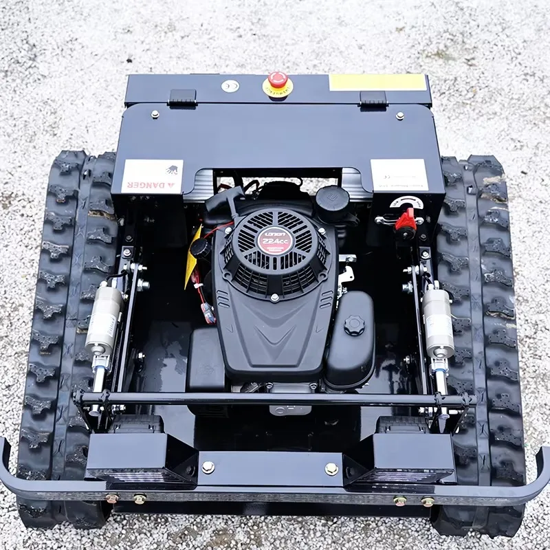 Customized intelligent track remote control lawn mower and grass crusher, remote control for orchard and lawn, universal