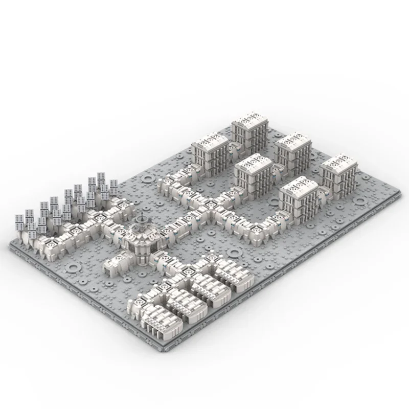 Novo 9052 pçs micromodular lua estação espaço cidade construção diy educação ideia criativa crianças tijolo brinquedo presente de aniversário bloco