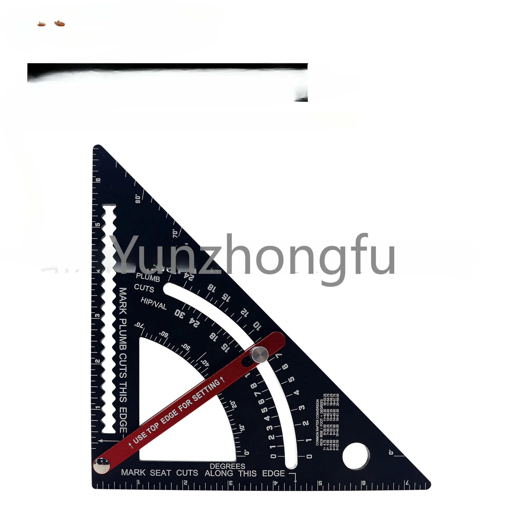 Metric Imperial Movable Triangle Ruler Aluminum Alloy Triangle uler Woodworking Angle Ruler Right Angle Rulr Measuring Line