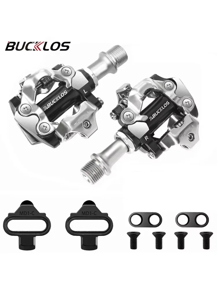 AliExpress BUCKLOS Mountain Bike Pedals Self-locking Bicycle Platform Pedal for SPD M8100 M8020 MTB Bike Pedal Clip Cycling Cleat Pedals