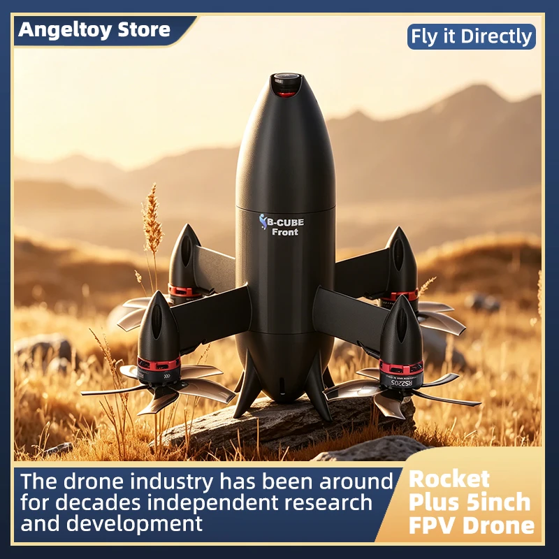 Rocket PLUS 5inch FPV Drone Frame Kit Carbon Fiber Racing Quadcopter Freestyle INAV Beatflight F722 Ardupilot Flight Control