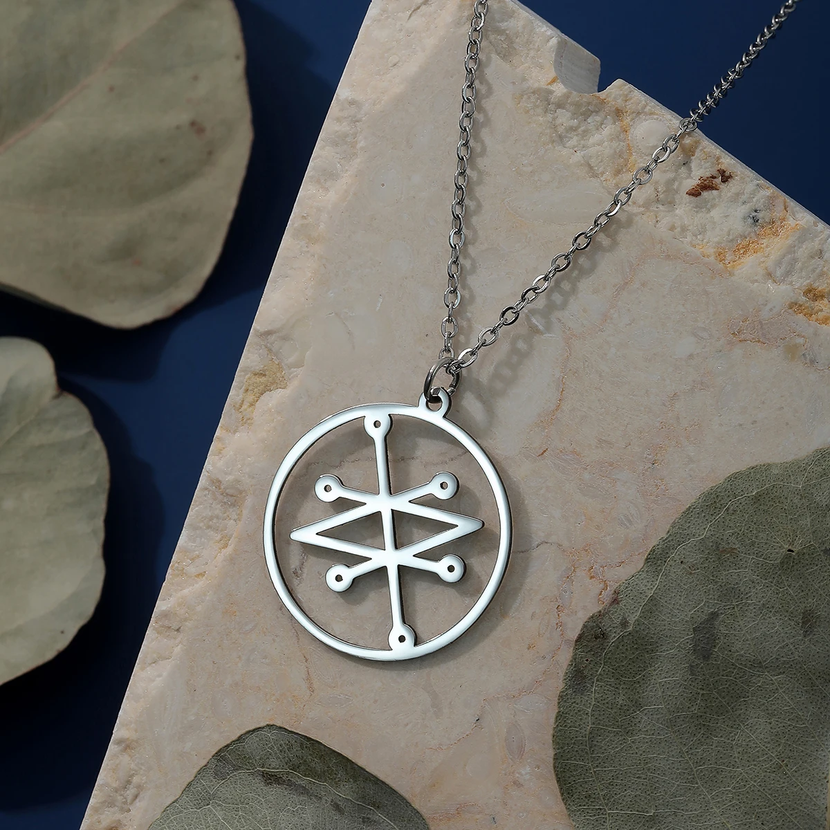 Stainless Steel Azazel Sigil Goetia Solomon Demon Seal Necklace Seal Of Azazel Sacred Geometry Spiritual Necklace Pagan Jewelry