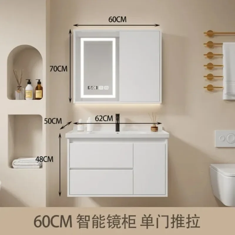 Shelf Wall Bathroom Cabinet Luxury Locker Modern Space Saving Cabinet Washbasin Faucet Skincare Badkamer Furniture Accessories