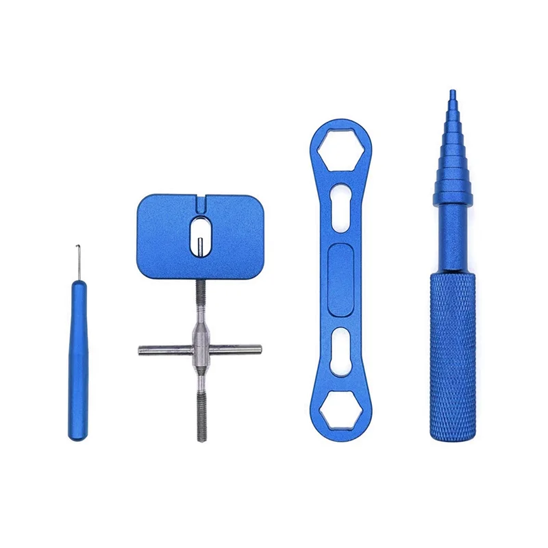 Reel Repair Tool Kit voor het verwijderen van vismolens Kogellager Onderhoud Spool Demontagesleutel Visgereedschap Blauw