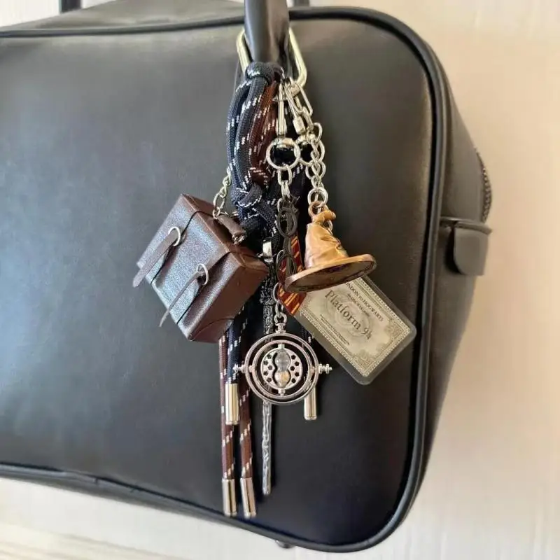 Magic Movie Peripheral Keychain Pendant Handmade Macrame Phone Charm Bag Decoration Keyring Unique