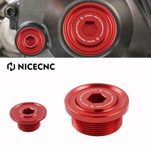 Imagen 1 del producto NICECNC tapa de cubierta de motor de motocicleta para Honda CRF 250R 250RX CRF250R CRF250RX 250 R RX 2018-2024 2022 2020 enchufes tornillo de cárter