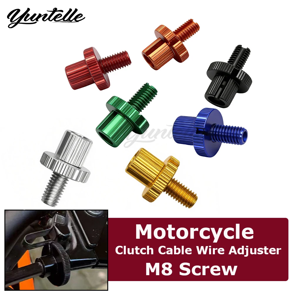 

CNC Clutch Cable Wire Adjuster M8 Screw For Honda XR 70R 80R 125L 400R 250R CRF 100F CRF230F CRF250L Motorcycle Accessories Bolt