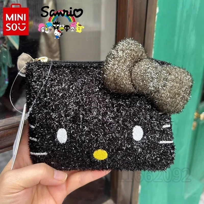  Hello Kitty New Shiny Coin Purse Luxury Brand Fashion Women's Coin Purse Cartoon Cute Fashion Trend Shiny Coin Purse